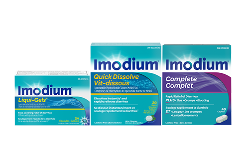 Un groupe de produits Imodium